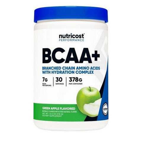 Nutricost, BCAA + Hydration Powder Green Apple, 30 Serving Nutricost
