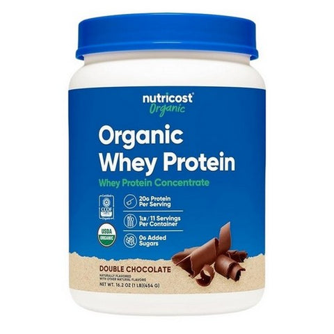 Nutricost, Organic Whey Protein Powder Double Chocolate, 1 Lb Nutricost