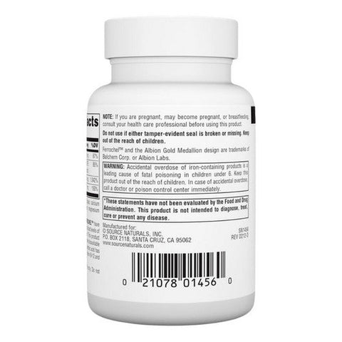 Source Naturals, Advanced Ferrochel, 180 Tabs Source Naturals