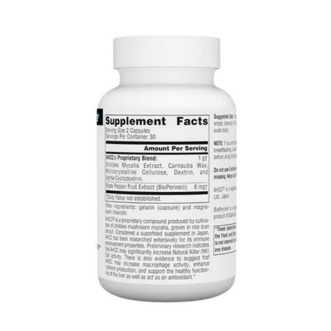 Source Naturals, AHCC with BioPerine, 60 Caps