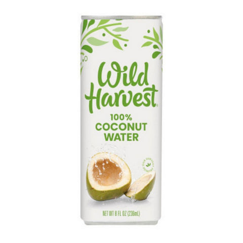 100% Coconut Water 8 Oz (Case Of 24) by Wild Harvest