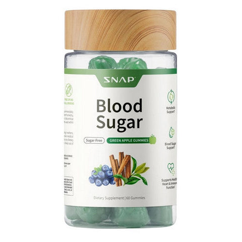 Snap Supplements, Blood Sugar Gummies Apple, 60 Gummies Snap Supplements