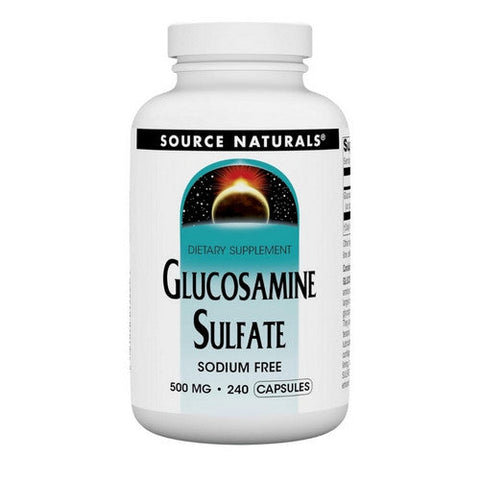 Source Naturals, Glucosamine Sulfate Sodium Free, 500 Mg, 240 Tabs Source Naturals