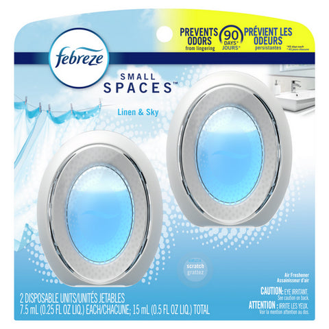 Small Spaces Air Freshener Linen And Sky Odor Eliminator for Strong Odors .5 Oz (Case Of 6) by Febreze