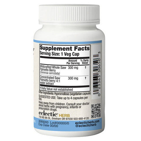 Eclectic Herb, Saw Palmetto, 600 Mg, 60 Caps Eclectic Herb