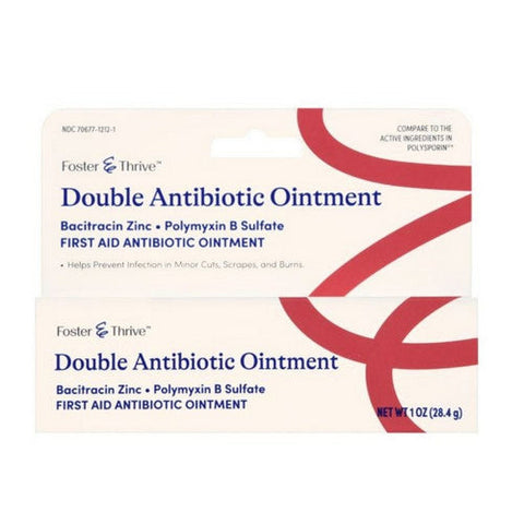Foster And Thrive, Double Antibiotic Bacitracin Zinc Polymyxin B Sulfate Ointment, 1 Oz Foster And Thrive
