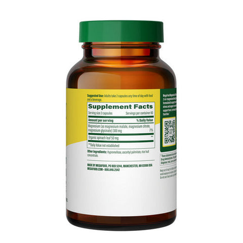 MegaFood, Magnesium, 300 Mg, 120 Capsules MegaFood