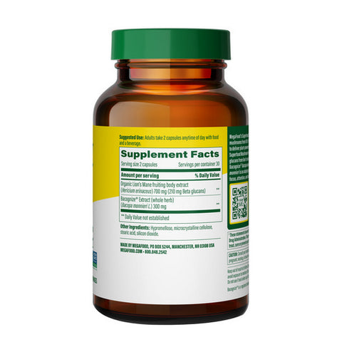 MegaFood, Superfood Mushroom Focus Support, 60 Capsules MegaFood