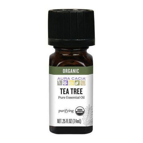 Aura Cacia, Aura Cacia Organic Tea Tree Essential Oil, 0.25 Oz Aura Cacia