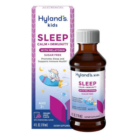 Hylands, Kids Sleep Calm And Immunity Liquid With Melatonin Grape, 4 Oz