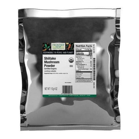 Frontier Co-op, Frontier Coop Organic Shiitake Mushroom Powder, 0.25 Lb Frontier Co-op