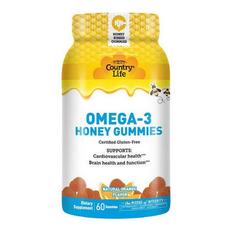 Omega 3 Honey Gummies 60 Gummies by Country Life