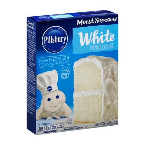 Moist Supreme White Cake Mix 15.25Oz (Case Of 12) by Pillsbury