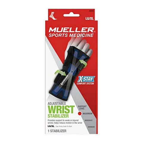 Mueller, Mueller X-Stay Wrist Stabilizer Black Large Extra Large, 1 Count Mueller