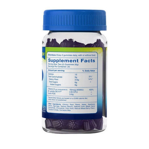 Trubiotics, Digestive + Immune Health Gummies Mixed Berry, 50 Count