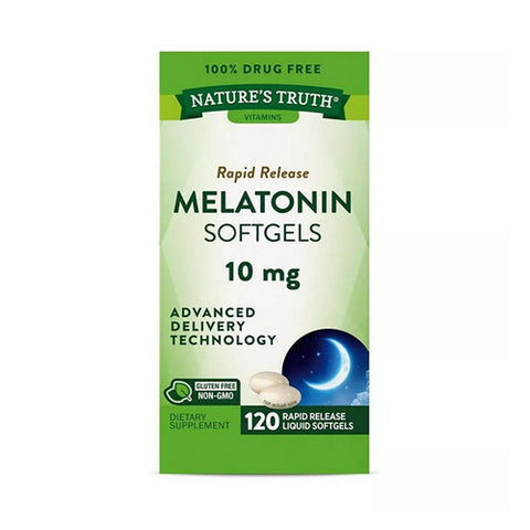 Nature's Truth, Sleep Melatonin Rapid Release Liquid, 10 Mg, 120 Softgels