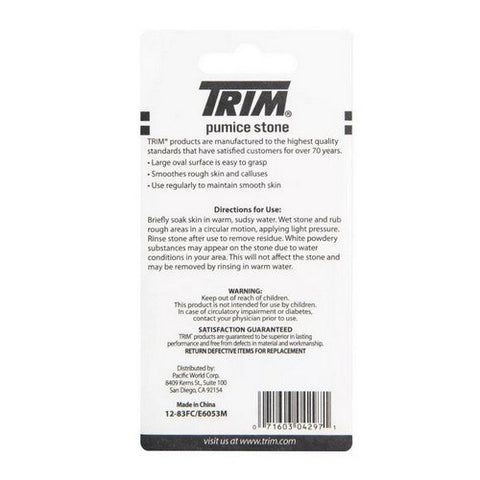 Trim, Neat Feet Easy To Grip Oval Pumice Stone, 1 Count