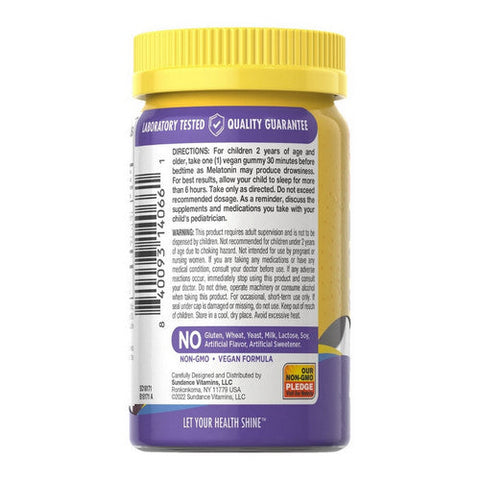 Sundance, Kid's Melatonin Gummies Natural Cherry, 1 Mg, 40 Count
