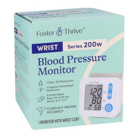 Foster And Thrive, Wrist Series 8200W Blood Pressure Monitor, 1 Count Foster And Thrive