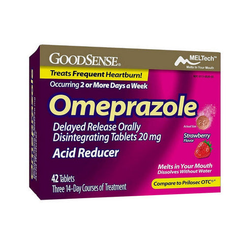 Omeprazole Delayed Release Orally Disintegrating Tablets 42 Tabs by Good Sense