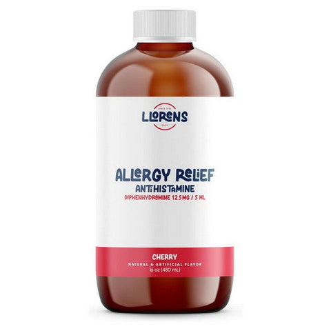 Llorens Pharmaceuticals, Allergy Relief For Adults And Kids Cherry, 16 Oz Llorens Pharmaceuticals