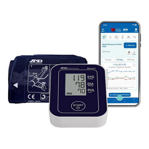 A & D, Medical Wireless Blood Pressure Monitor Upper Arm, 1 Count A & D