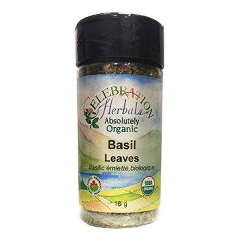 Celebration Herbals, Organic Basil Leaf Cut, 16 Grams Celebration Herbals