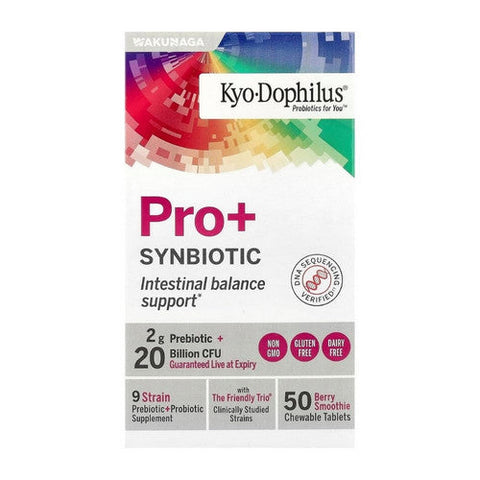 Kyolic, Kyo-Dophilus Pro Plus Synbiotic Berry Smoothie, 50 Chews Kyolic