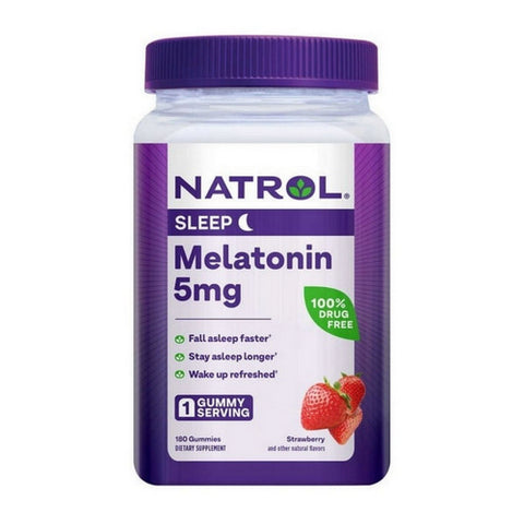 Melatonin Sleep Strawberry 180 Gummies by Natrol