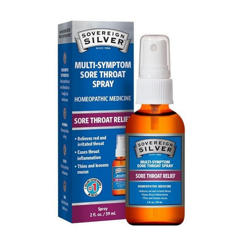 Sovereign Silver, Multi Symptom Sore Throat Spray, 2 Oz Sovereign Silver