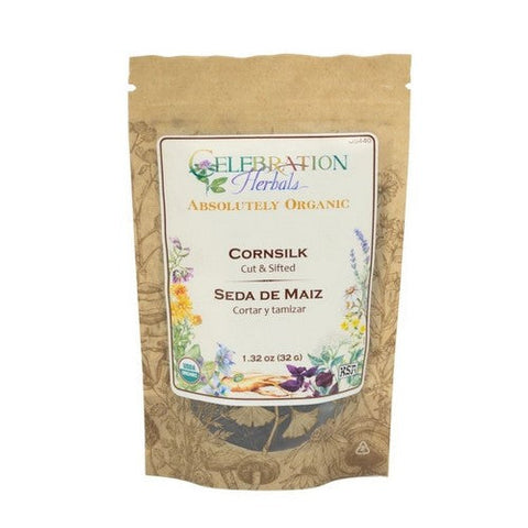 Celebration Herbals, Organic Cornsilk Cut And Shifted, 32 Grams Celebration Herbals