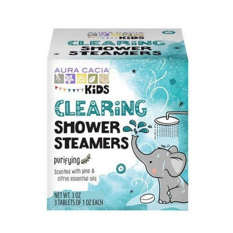 Aura Cacia, Kids Clearing Shower Steamers, 3 Oz