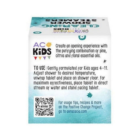 Aura Cacia, Kids Clearing Shower Steamers, 3 Oz