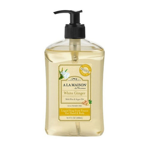 A La Maison, Liquid Soap White Ginger, 16.9 Oz A La Maison