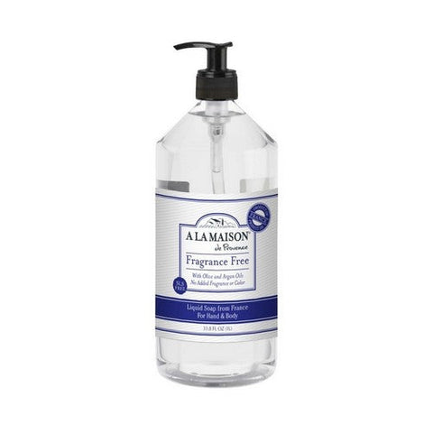 A La Maison, Liquid Soap Fragrance Free Refill, 33.8 Oz A La Maison