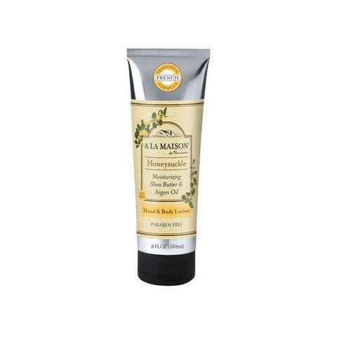 A La Maison, Honeysuckle Shea Butter And Argan Oil Hand And Body Lotion, 8 Oz A La Maison