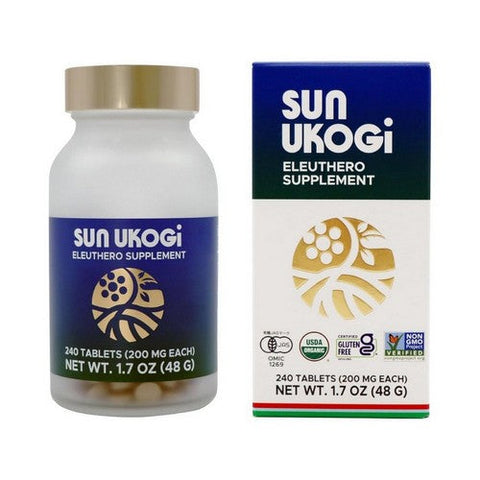 Sun Chlorella, Sun Ukogi Organic Eleuthero Root Supplement, 200 Mg, 240 Tablets Sun Chlorella