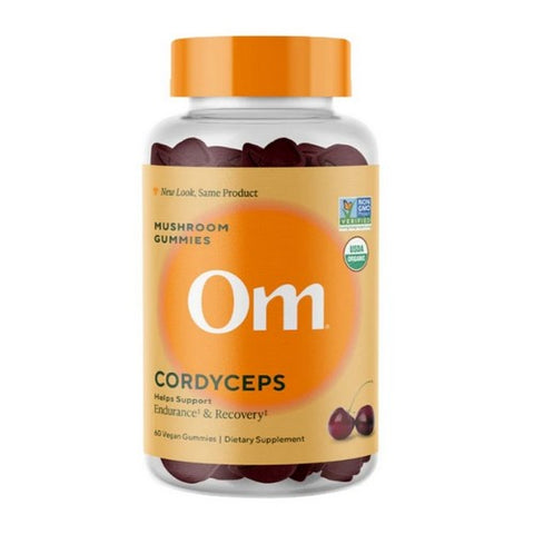 Om Mushrooms, Cordyceps Mushroom Gummy, 60 Capsules Om Mushrooms