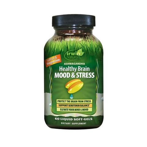 Irwin Naturals, Ashwagandha Healthy Brain Mood And Stress, 60 Count Irwin Naturals