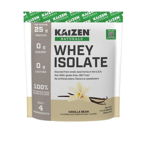 Kaizen Naturals, Whey Isolate Vanilla Bean, 1.5 Lbs Kaizen Naturals