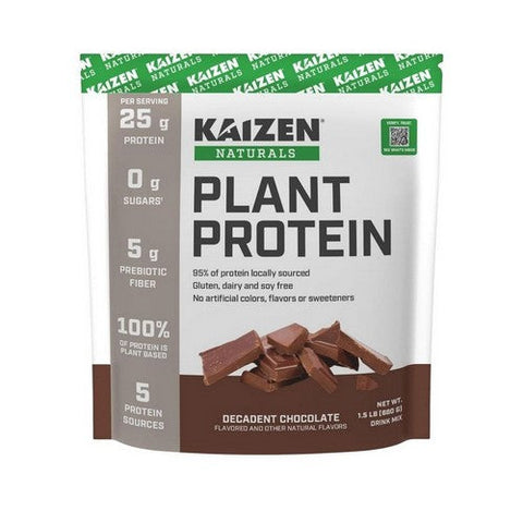 Kaizen Naturals, Plant Protein Chocolate, 1.5 Lbs Kaizen Naturals