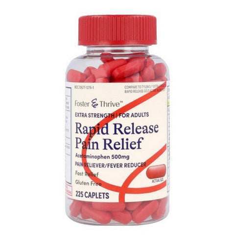 Foster And Thrive, Rapid Release Pain Relief, 500 Mg, 225 Caps Foster And Thrive