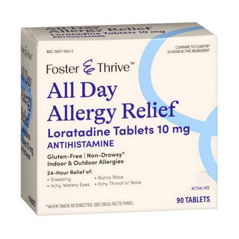 Foster And Thrive, All Day Allergy Relief, 10 Mg, 90 Tabs Foster And Thrive