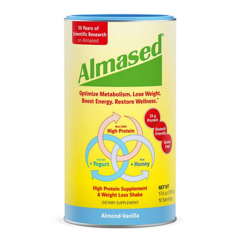 Almased, Dietary Supplement For Weight Management Almond Vanilla, 17.6 Oz Almased