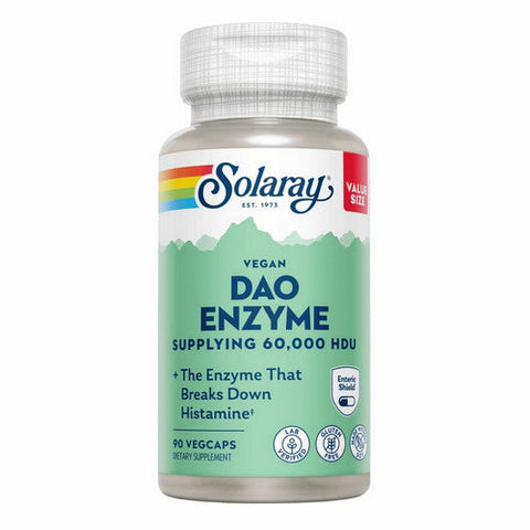 Solaray, Vegan DAO Enzyme Supplying, 30 Veg Caps Solaray