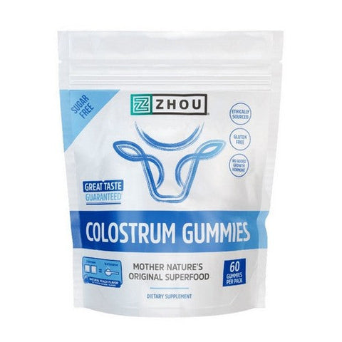 Zhou Nutrition, Colostrum Gummies Peach, 60 Count Zhou Nutrition