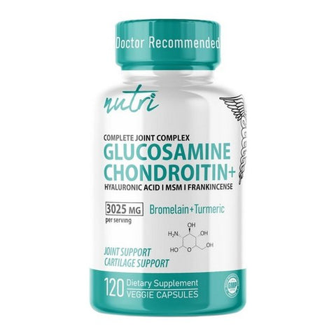 Glucosamine Chondroitin Joint Complex With MSM 120 Vegan Capsules by Nature's Fusions