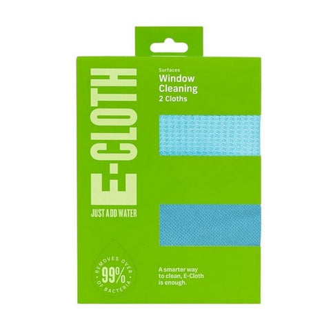 Window Cleaning Scrubbing Cloth Blue 2 Count by E-Cloth