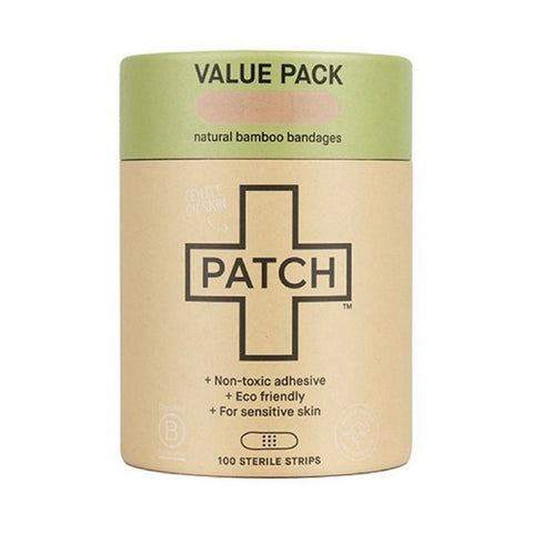 Nutricare Natural Latex Free Bamboo Bandages 100 Count by Patch