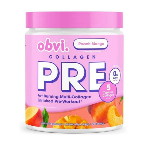 Pre Workout And Collagen Peach Mango 5.78 Oz by Obvi